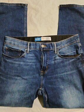 Old Navy Men's Slim 360° Stretch Jeans 34x30 Blue Go-Recycled Built-In Flex